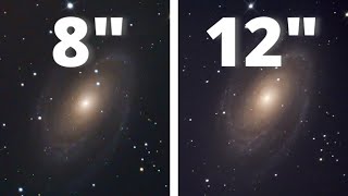 8quot vs 12quot Telescopes  The BODES GALAXY [upl. by Carilla723]