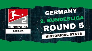 Germany  2 Bundesliga Stats Round 5 202425  Historical Stats  OverGolStats [upl. by Ute268]