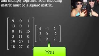 Encoding and Decoding Using Matrices [upl. by Arimat136]