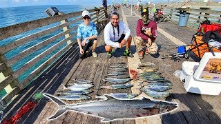 Most Epic Pier Fishing Day at Galveston Fishing Pier [upl. by Lielos]