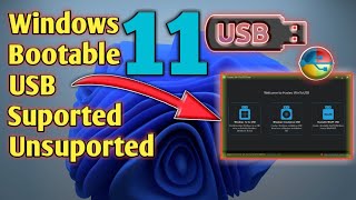 create window 11 bootable USB for Supported  unsupported hardware allinone bootable USB maker [upl. by Howland936]