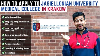 How to apply to Jagiellonian University Medical College in Krakow  STEPBYSTEP GUIDE  MEDIPOLAND [upl. by Rimola620]