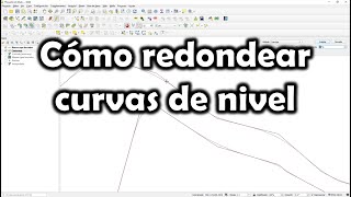 QGIS Cómo redondear curvas de Nivel [upl. by Averil]