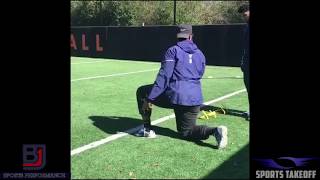 Pro Defensive Linemen Stance and Start drill Part 2 [upl. by Moorefield]