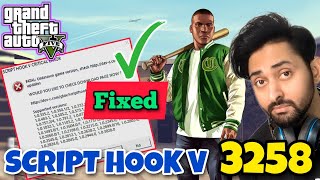 SCRIPT HOOK V UPDATE GTA 5 VERSION 3258  Script Hook V  GTA 5 Mods  HindiUrdu  THE NOOB [upl. by Pinebrook]