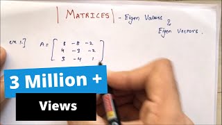 Eigen Values and Eigen Vectors in HINDI  2024  Matrices [upl. by Koller]