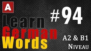 Learn German Words  Part 94  The Amoozesh [upl. by Drais]