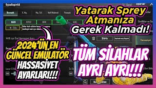 YOĞUN İSTEK ÜZERİNE PUBG MOBILE EMÜLATÖR HASSASİYET AYARLARI 2024 [upl. by Airotal]