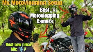 My Motovlogging Setup  Things You Need Before You Start Motovlog  Best Motovlogging Camera [upl. by Nwahsem963]