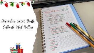 December 2023 Goal Planning  Cultivate What Matters Powersheets [upl. by Ynnol716]