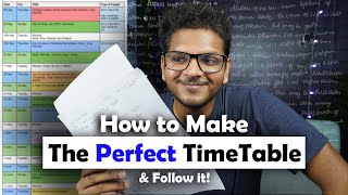 How To Make a TimeTable That Actually Works  Anuj Pachhel [upl. by Niras]