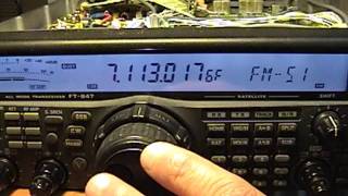 Yaesu FT847 evaluación en Laboratorio [upl. by Marie-Ann]