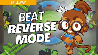 How to Beat Reverse Mode Medium on Spillway  BTD6 Strategy [upl. by Natalina696]