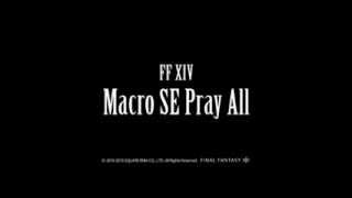 FF XIV  Macro SE Pray All [upl. by Haet]