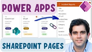 Power Apps in SharePoint Pages  Power Apps List Connected Web Parts [upl. by Cornelius490]