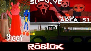 Survive PIGGY In AREA51 By MrNotSoHERO Roblox [upl. by Leuneb978]