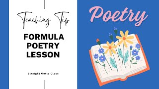 Poetry Lesson Ideas [upl. by Tollman]