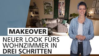 Neuer Look fürs Wohnzimmer in 3 Schritten 🛋  Makeover  INTERIYEAH Einrichten mit SEGMÜLLER [upl. by Eelrebmik]