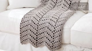 Crochet Spaced Ripples Blanket [upl. by Redle426]