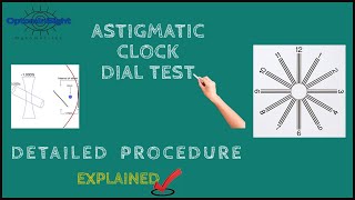 Astigmatic Clock Dial Test Detailed Procedure and Principle [upl. by Eentihw]