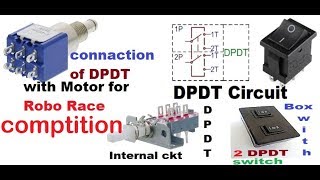 How to connect dpdt switchconnection of DPDT switch for robo race [upl. by Aikemat]