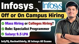 Infosys Off Or On Campus Hiring 2024  All Queries Solved InfyTQ Hackwithinfy SE All Exam Process [upl. by Christel]