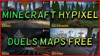 Minecraft Hypixel Duels Maps FREE To Download No Adfly [upl. by Ymij]