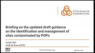 The guidance on sites contaminated by POPs  Morning session [upl. by Loella]