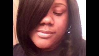 braidless sew in bob winvisible part [upl. by Siroval]