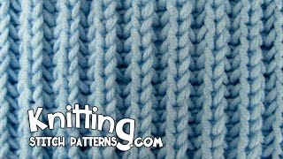 HowToKnit Knit Fishermans Rib stitch amp How to Bind off [upl. by Demetri]