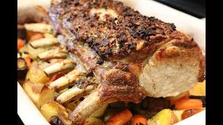 Pork rib roast recipe [upl. by Ahseinod868]