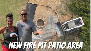 How To Build A Fire Pit And Patio Area Inspired by Simple Life Reclaimed and Country Road Cure [upl. by Kroy]