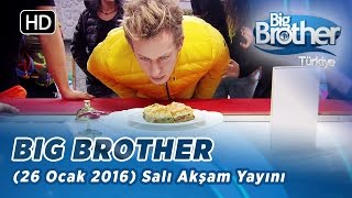 Big Brother Türkiye  81 Bölüm  26 Ocak 2016  Salı  Akşam Yayını [upl. by Latin586]