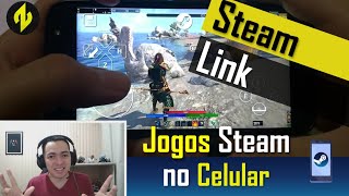 Como Transmitir Jogos da Steam para o Celular  Steam Link App [upl. by Netsrijk]