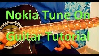 Nokia Tune Guitar Lesson Very Easy  Guitar Tabs Tutorial [upl. by Tortosa]