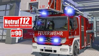 NOTRUF 112 Platinum 90 Mit dem Feuerwehr LÖSCHZUG zum Brand I FeuerwehrSimulation [upl. by Asira659]