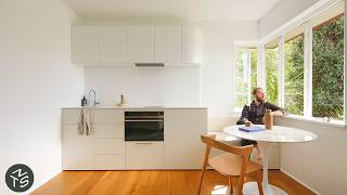 NEVER TOO SMALL Calm Bright Minimalist Apartment Brisbane 35sqm375sqft [upl. by Ecad]