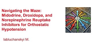 Midodrine Droxidopa and Norepinephrine Reuptake Inhibitors for Orthostatic Hypotension [upl. by Giarla533]