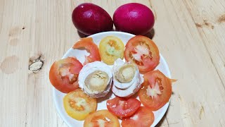 SALTED EGG WITH TOMATOES  ITLOG MAALAT NA MAY KAMATIS shorts [upl. by Odab188]