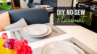 NoSew Placemats How to Make Easy Mesh Placemats [upl. by Aldarcie]