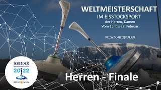 Weitenbewerb Herren  Finale  Eisstock WM 2022 Ritten Arena [upl. by Aramad206]