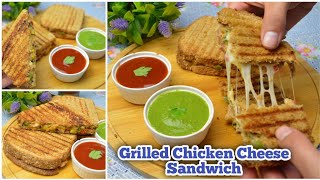 grilled chicken sandwich recipegrilled chicken sandwich healthygrilled sandwich at home [upl. by Eelame]