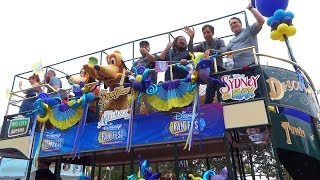 Disney Channel Fan Fest Street Party Cavalcade at Disneyland Resort [upl. by Vanden478]