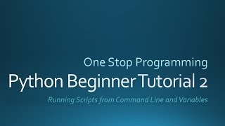 Python Beginner Tutorial 2 For Absolute Beginners [upl. by Kcered564]