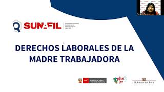 Capacitación virtual “Derechos laborales de la madre trabajadoraquot Vía Zoom [upl. by Eivla142]