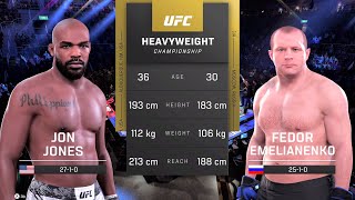 Jon Jones vs Fedor Emelianenko Full Fight  UFC 5 Fight Night [upl. by Enidanreb559]