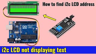 i2c lcd not displaying text arduino  i2c lcd address finder [upl. by Airotel2]