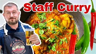 Staff Curry 😲 Is this what chefs eat in Restaurants🌶️🌶️ [upl. by Petrina]