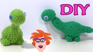 Dino haken  met patroon en werkwijze  Zelf knuffels haken [upl. by Yrod]