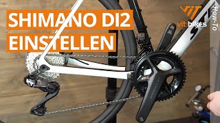 Elektronische Schaltung einstellen 🔧😖❓ So stellst du deine Shimano DI2 Schaltung ein [upl. by Okoy]